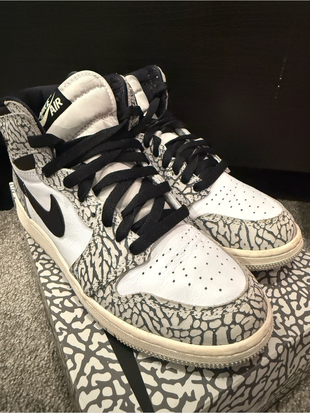 Jordan 1 Retro high OG - Elephant Print sz. 5.5